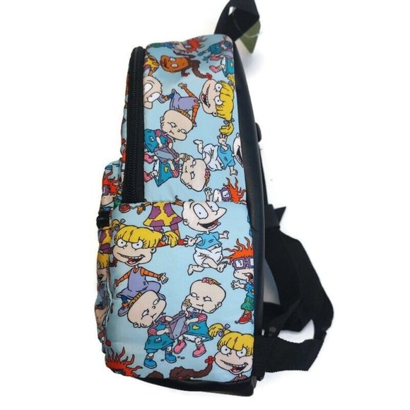 Bioworld Nickelodeon Rugrats MINI Soft Backpack Blue Multi-Color 11" x 9" - Picture 3 of 6